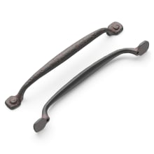 Refined Rustic 7-9/16" (192 mm) Center to Center Vintage Raw Hammered Cabinet Handle / Drawer Pull