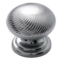 Carbonite 1-1/4" Diameter Round Spiral Swirl Cabinet Knob / Drawer Knob
