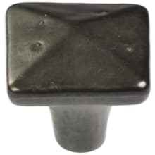 Pack of 10 - Carbonite 1-1/4 Inch Square Cabinet Knob