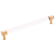 Midway 8-13/16 Inch (224mm) Center to Center Clear Acrylic Bar Cabinet Handle / Drawer Pull