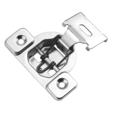 1/2 Inch Overlay Screw-On Concealed European Cabinet Door Hinge with 105 Degree Opening Angle and Self Closing Function - Single Hinge
