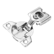 3/4 Inch Overlay Screw-On Concealed European Cabinet Door Hinge with 105 Degree Opening Angle and Self Closing Function - Single Hinge