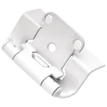 (25) Pairs - 1/2 Inch Overlay Wrap Cabinet Door Hinge with 106 Degree Opening Angle - Total 50