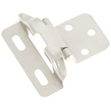 (10) Pairs -  1/4 Inch Overlay Wrap Cabinet Door Hinges with 105 Degree Opening Angle