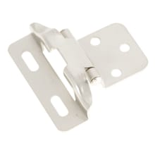 1/4 Inch Overlay Surface Self-Closing Part Wrap Cabinet Door Hinge (Package of 2)