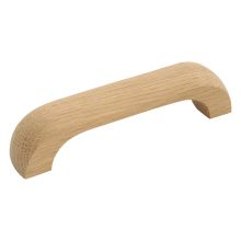 Natural Woodcraft 3 3/4 Inch Center to Center Unfinished Wood Handle Cabinet Pull / Wood Drawer Pull