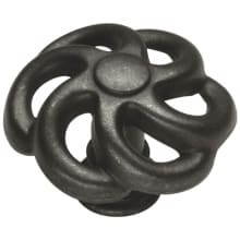 Pack of 25 - Charleston Blacksmith 1-1/2" Wide Rustic Swirl Spigot Designer Cabinet Knob / Drawer Knob