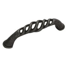 Charleston Blacksmith 3" Center to Center Open Twist Weave Arch Bow Rustic Vintage Cabinet Handle / Drawer Pull
