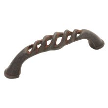 Charleston Blacksmith 3" Center to Center Open Twist Weave Arch Bow Rustic Vintage Cabinet Handle / Drawer Pull