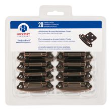 Pack of (20) - Surface Self-Closing Steel Flush Cabinet Hinges