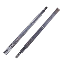 Full Pair - 1055 Series 22 Inch Full Extension Side Mount Ball Bearing Drawer Slide with 100lb Weight Capacity
