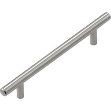 Contemporary 5-1/16" Center to Center Stainless Steel Round Bar Cabinet Handle / Drawer Bar Pull