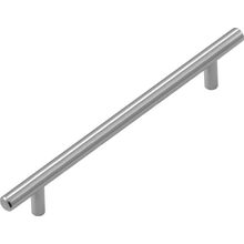 Contemporary 6-5/16" Center to Center Stainless Steel Round Bar Cabinet Handle / Drawer Bar Pull