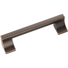 Swoop 3" Center to Center Contemporary Designer Curved Cabinet Handle / Drawer Pull with Mounting Hardware