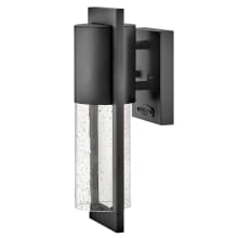 Shelter 1 Light 12" Tall Outdoor Dark Sky Wall Sconce with LED Bulb Included