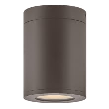 Silo 1 Light 7" Tall Outdoor Coastal Elements Dark Sky Flush Mount Ceiling Fixture with LED Bulb Included