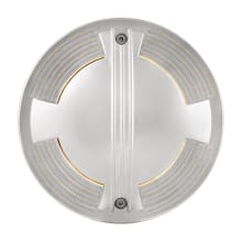 Flare Quad-Directional LED In-Ground Well Light 12v 13VA 9.5w 7" Wide LED with Sparta Stainless Steel