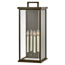 Weymouth 4 Light 27" Tall Outdoor Wall Sconce