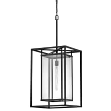 Max 1 Light 17" Wide Open Air Outdoor Pendant with LED Bulb Included