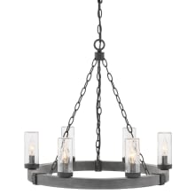 Sawyer 6 Light 24" Wide Open Air Outdoor Chandelier with LED Bulbs Included