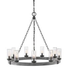 Sawyer 9 Light 30" Wide Open Air Outdoor Chandelier with LED Bulbs Included