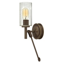 Collier 1 Light 16-3/4" Tall Wall Sconce with Seedy Glass Shade