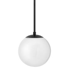 Warby 1 Light 10" Wide Globe Pendant with Clear Glass