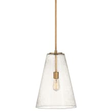 Vance 1 Light 13" Wide Pendant with Seedy Glass Shade