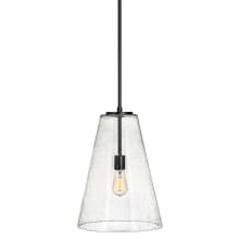 Vance 1 Light 13" Wide Pendant with Seedy Glass Shade