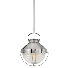 Crew 1 Light 16" Wide Pendant with Holophane Glass