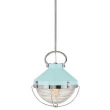 Crew 1 Light 12" Wide Pendant with Holophane Glass