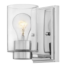 Miley 1 Light 5" Wide Bathroom Sconce with a Clear Glass Shade