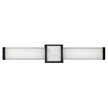 Pietra 25" Wide ADA Integrated LED Bath Bar with White Mitered Glass