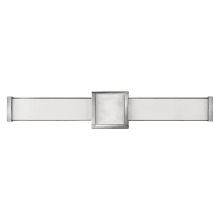 Pietra 25" Wide ADA Integrated LED Bath Bar with White Mitered Glass