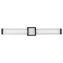 Pietra 31" Wide ADA Integrated LED Bath Bar with White Mitered Glass
