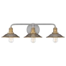 Rigby 3 Light 27" Wide Bathroom Vanity Light with Mesh Shades