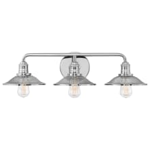 Rigby 3 Light 27" Wide Bathroom Vanity Light with Mesh Shades