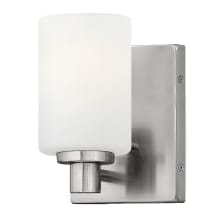 Karlie 1 Light 4.5" Wide Bathroom Sconce with Etched Opal Glass