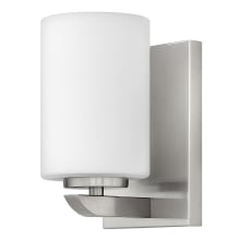 Kyra 1 Light Bathroom Sconce with Etched Opal Glass