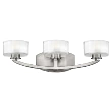 Meridian 3 Light 21" Wide Bathroom Vanity Light with LED Bulbs Included