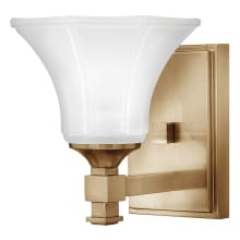 Abbie 1 Light 7" Wide Bathroom Sconce with Etched Glass