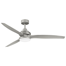 Artiste 60" 3 Blade Smart LED Indoor / Outdoor Ceiling Fan with HIRO Control