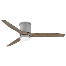 Hover Flush 52" 3 Blade Smart LED Indoor / Outdoor Ceiling Fan with HIRO Control