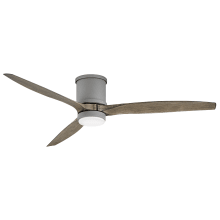 Hover Flush 60" 3 Blade Smart LED Indoor / Outdoor Ceiling Fan with HIRO Control