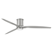 Hover Flush 72" 3 Blade Smart LED Outdoor Ceiling Fan with HIRO Control
