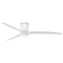 Hover Flush 72" 3 Blade Smart LED Outdoor Ceiling Fan with HIRO Control