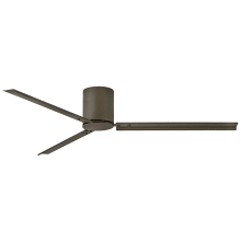 Indy Flush 72" 3 Blade Smart Indoor / Outdoor Ceiling Fan with HIRO Control
