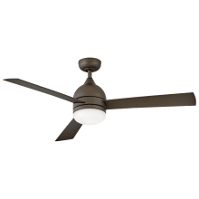Verge 52" 3 Blade Smart LED Indoor / Outdoor Ceiling Fan with HIRO Control