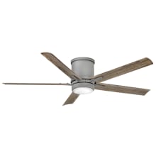 Vail Flush 52" 5 Blade Smart LED Indoor / Outdoor Ceiling Fan with HIRO Control