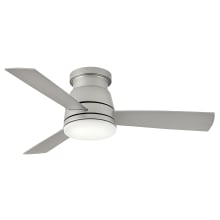 Trey 44" 3 Blade Integrated Smart LED Indoor / Outdoor Ceiling Fan with HIRO Control